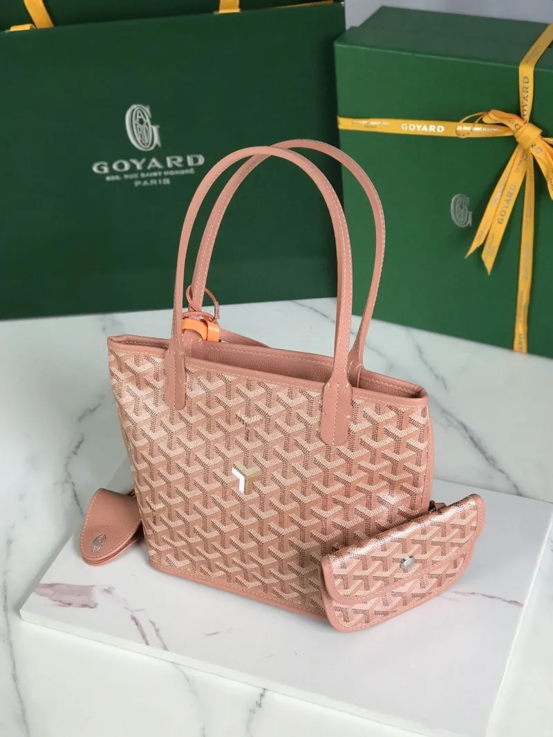 Alternative view of Goyard Pink Tote Shopping Bag 158
