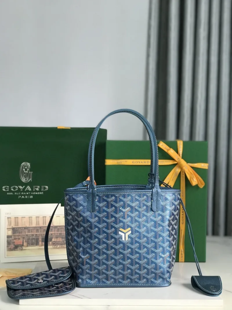 Goyard Blue Tote Shopping Bag