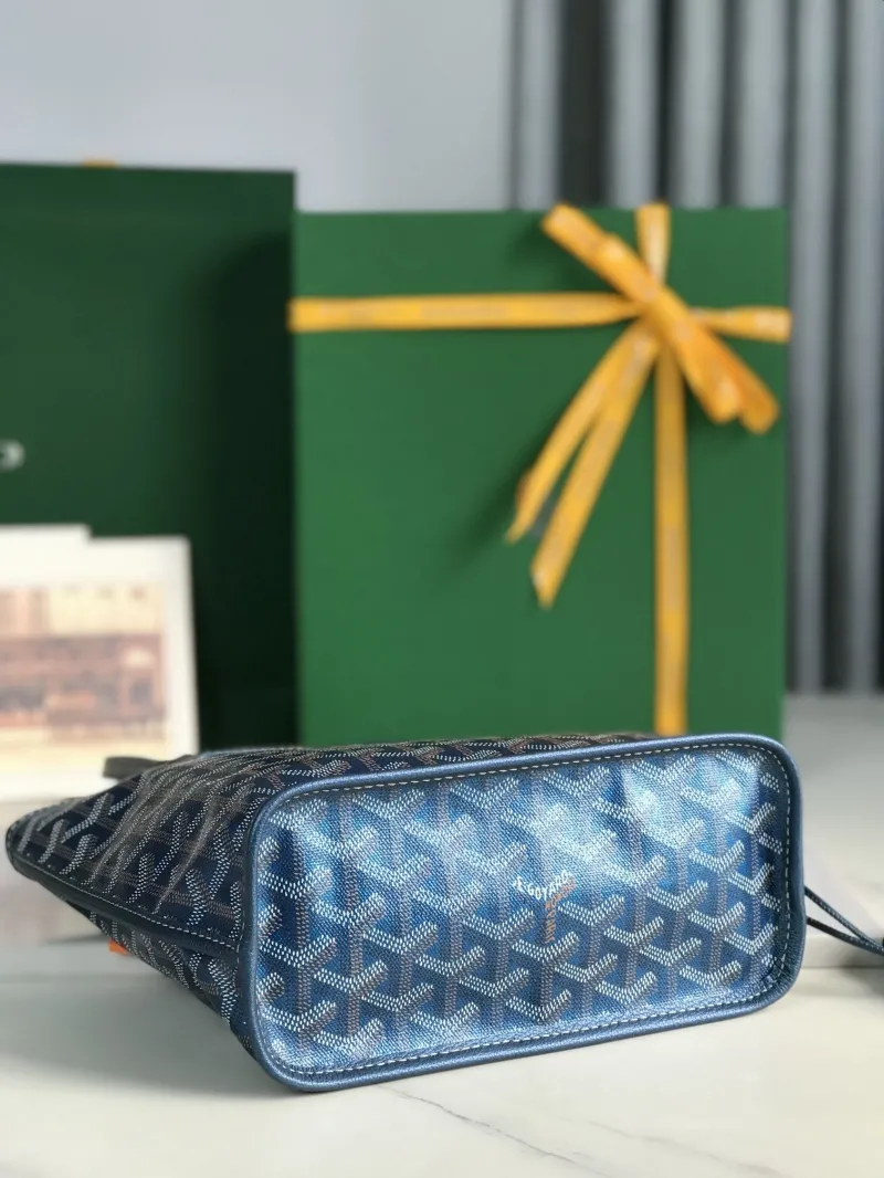Goyard Blue Tote Shopping Bag - Image 7
