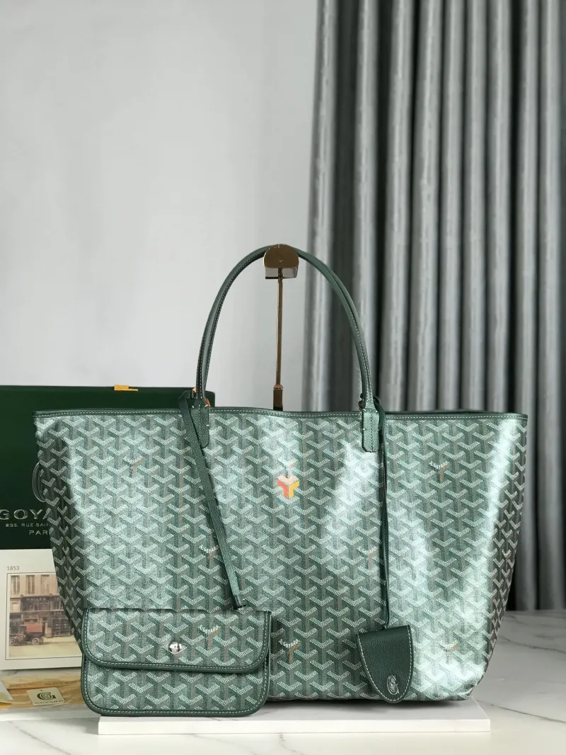 Goyard Green Tote Shopping Bag