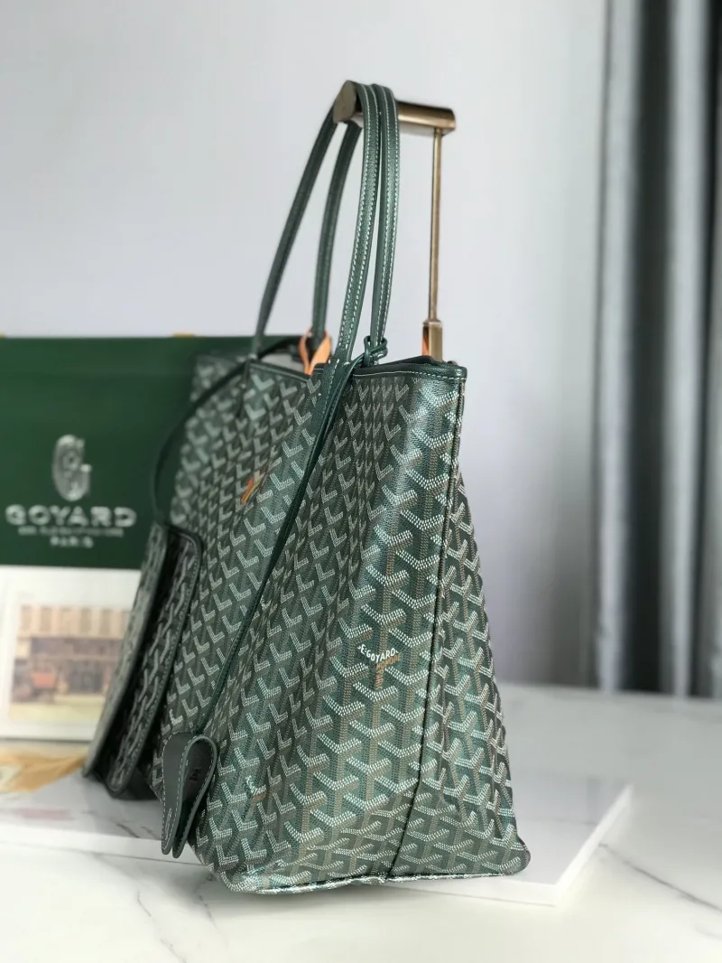 Alternative view of Goyard Green Tote Shopping Bag