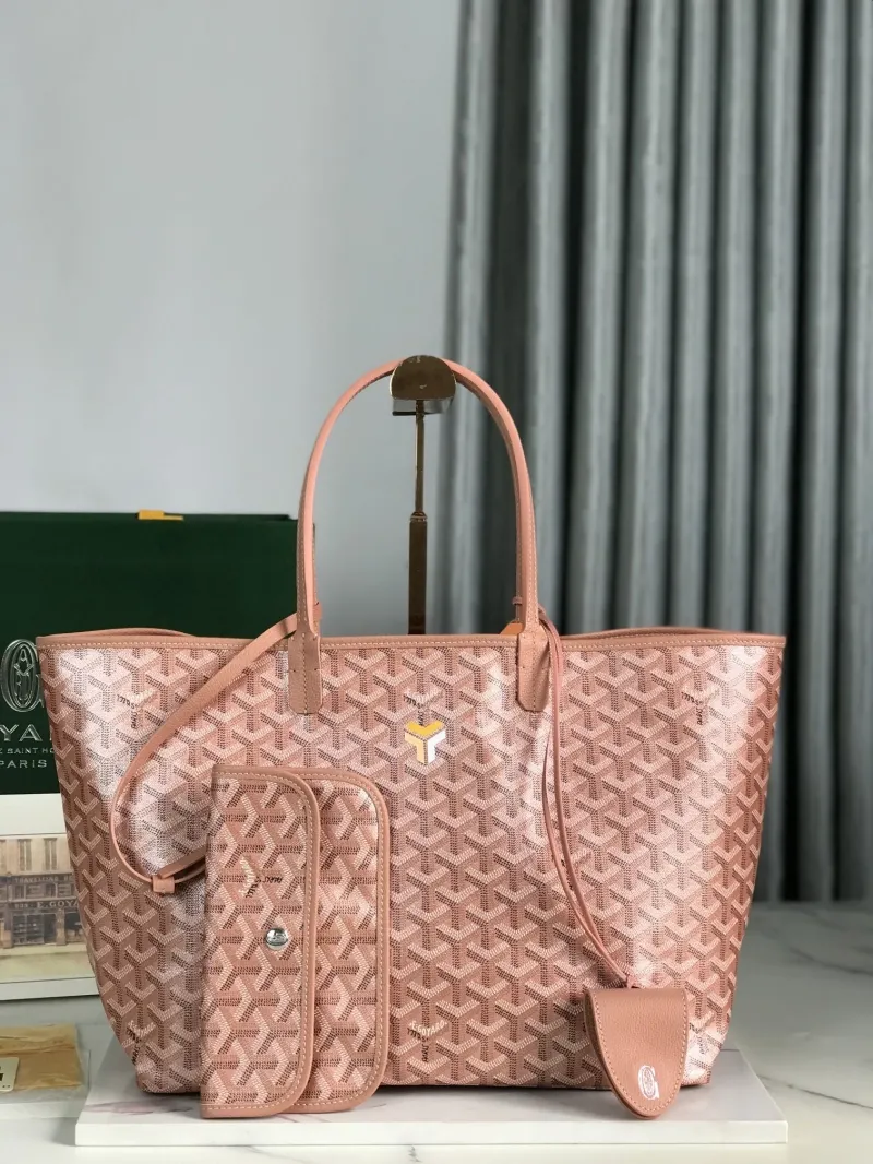 Goyard Pink Tote Bag with Pouch