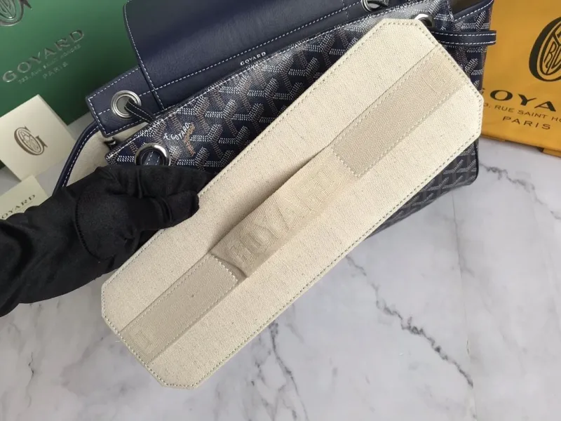 Goyard Navy Shopping Tote Bag - Image 9