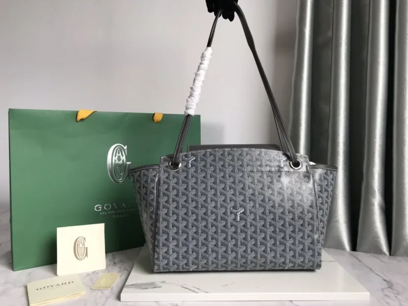 Goyard Gray Shopping Tote Bag - Image 3
