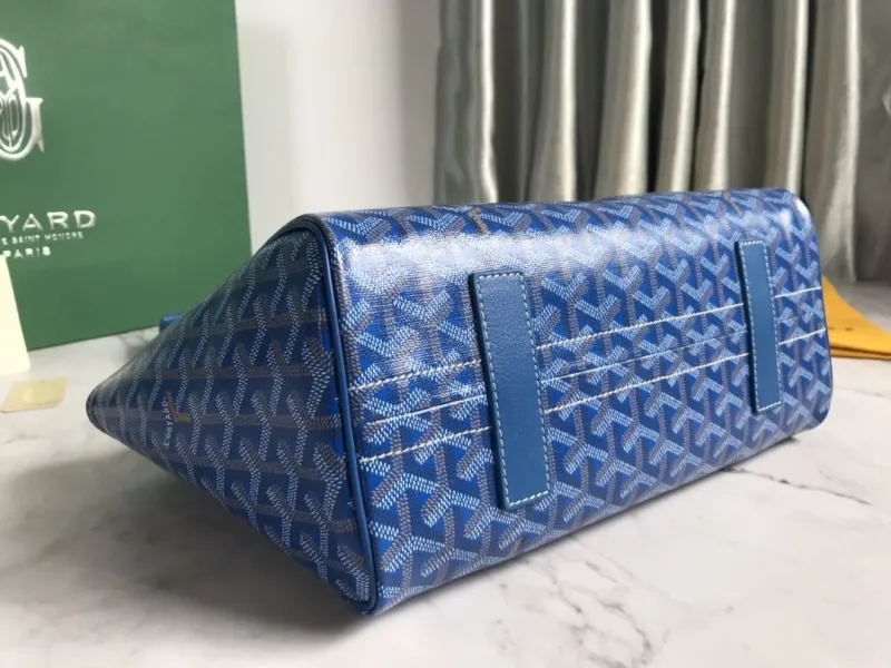 Goyard Blue Shoulder Tote Bag - Image 4