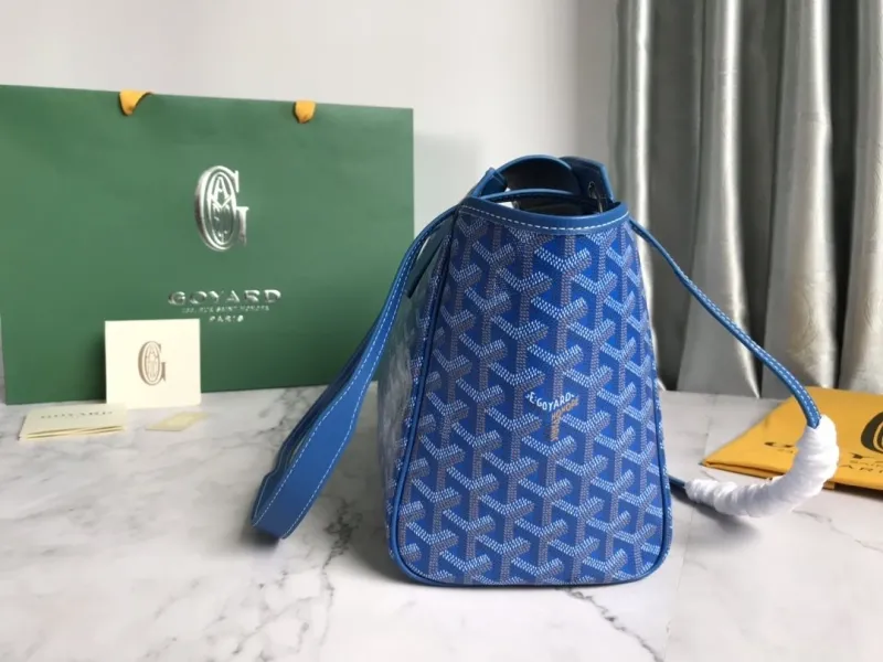 Goyard Blue Shoulder Tote Bag - Image 5