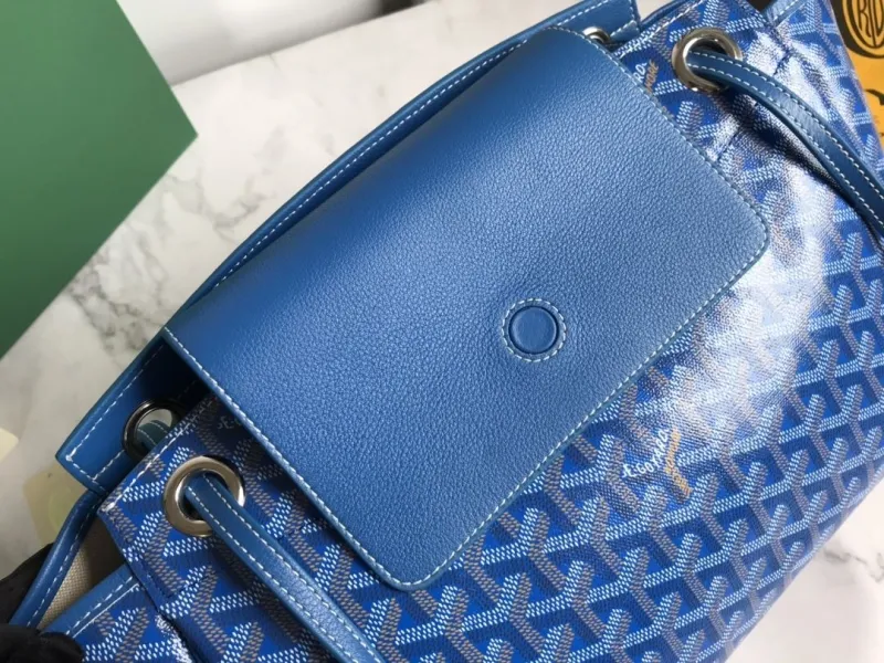 Goyard Blue Shoulder Tote Bag - Image 6