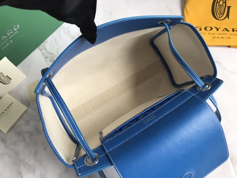 Goyard Blue Shoulder Tote Bag - Image 8