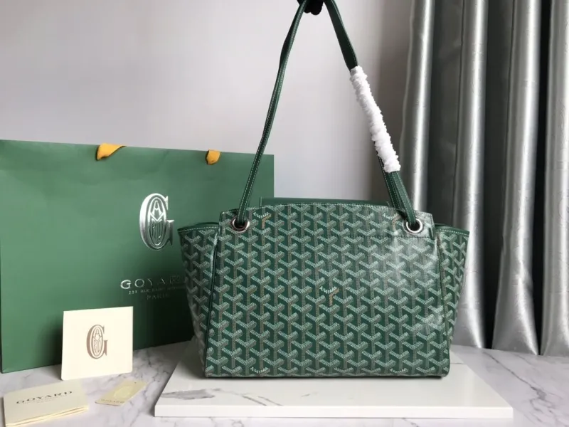 Goyard Green Shopping Tote Bag 171 - Image 3