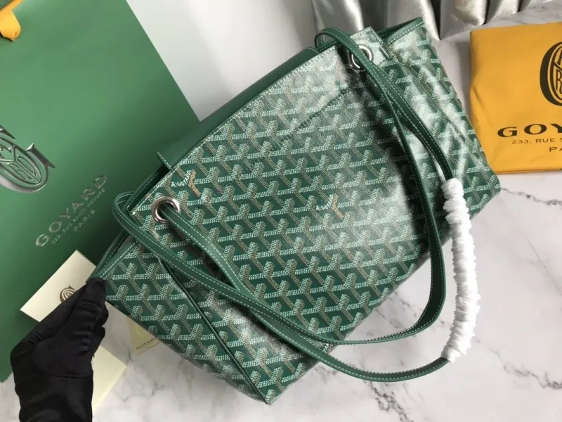 Goyard Green Shopping Tote Bag 171 - Image 6
