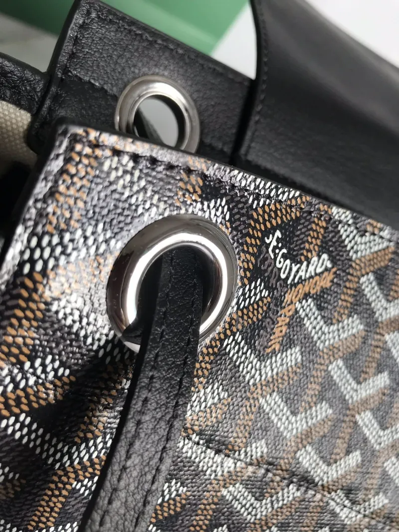 Goyard Black Monogram Tote Bag - Image 6