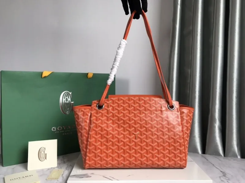 Goyard Orange Shoulder Tote Bag - Image 3
