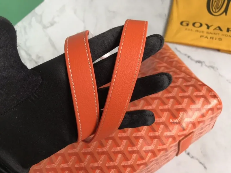 Goyard Orange Shoulder Tote Bag - Image 4
