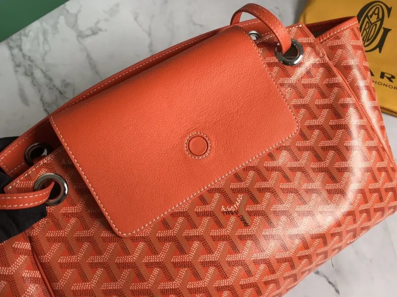 Goyard Orange Shoulder Tote Bag - Image 5