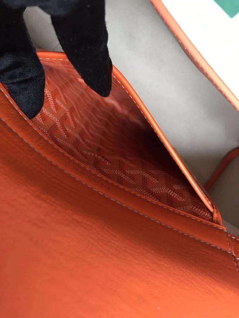 Goyard Orange Shoulder Tote Bag - Image 9