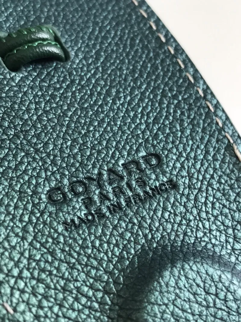 Goyard Green Mini Tote Bag with Pouch - Image 6