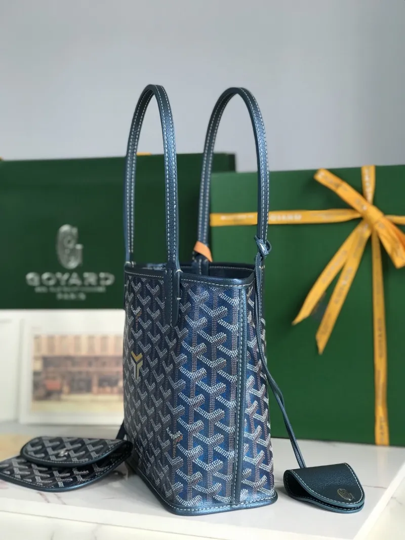 Goyard Blue Shopping Tote Bag 189 - Image 6