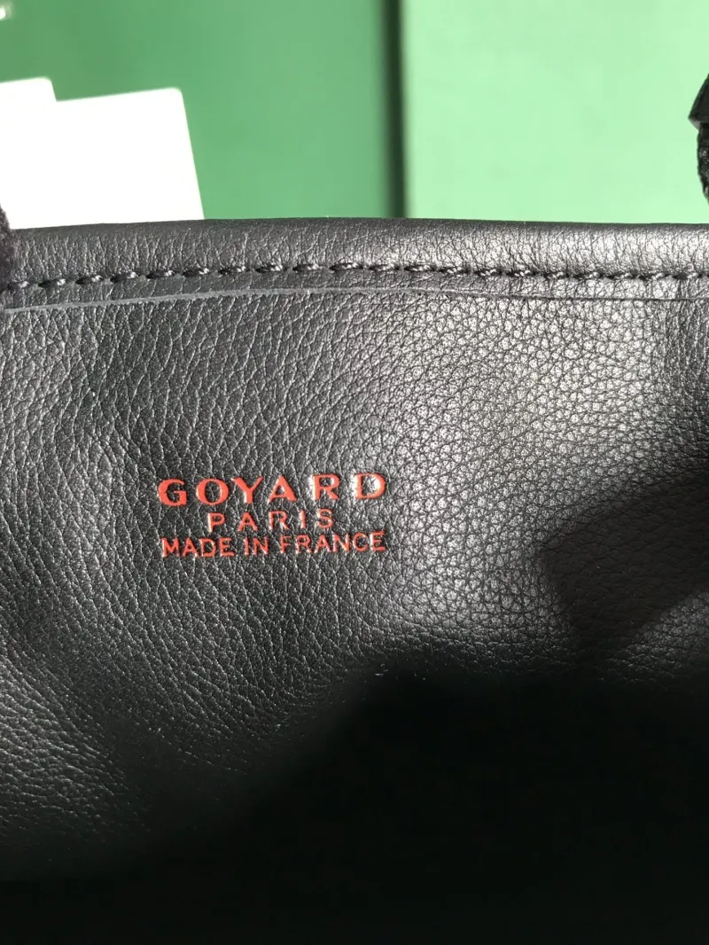 Goyard Black Mini Tote Bag With French Bulldog Print - Image 8