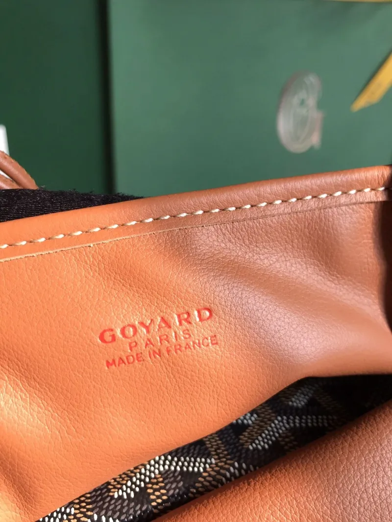 Goyard Shopping Tote Bag Black Tan - Image 8