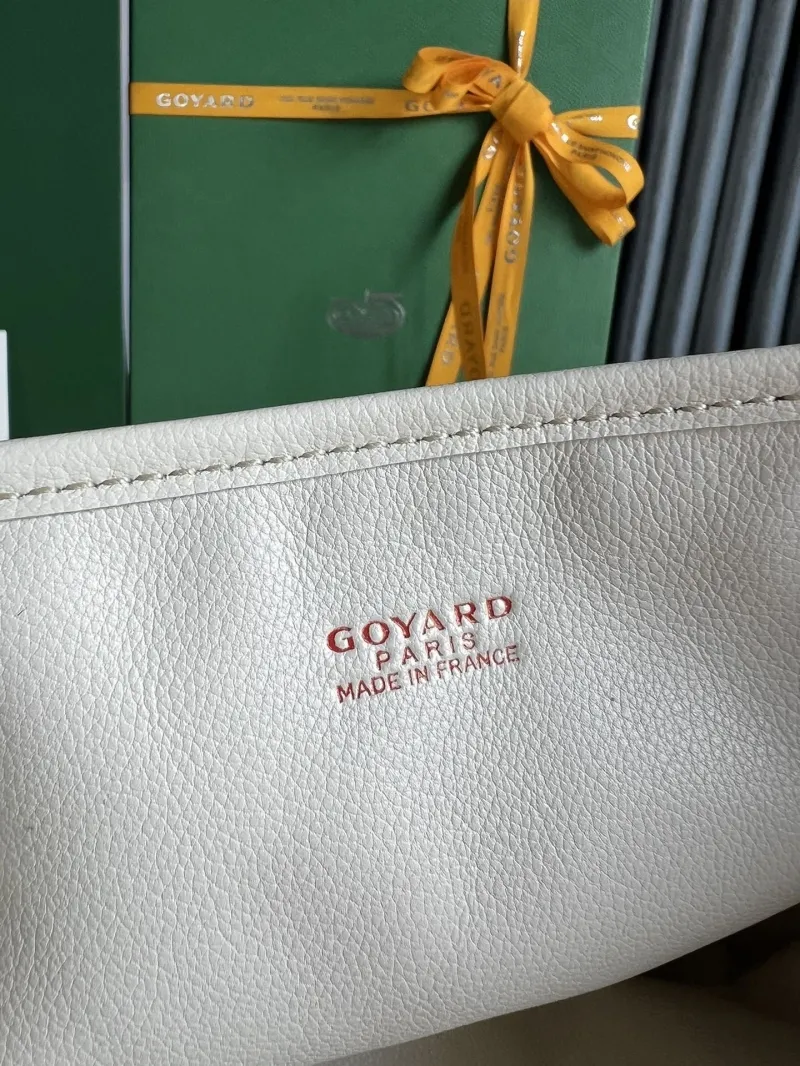 Goyard White Tote Bag with Small Pouch 194 - Image 6