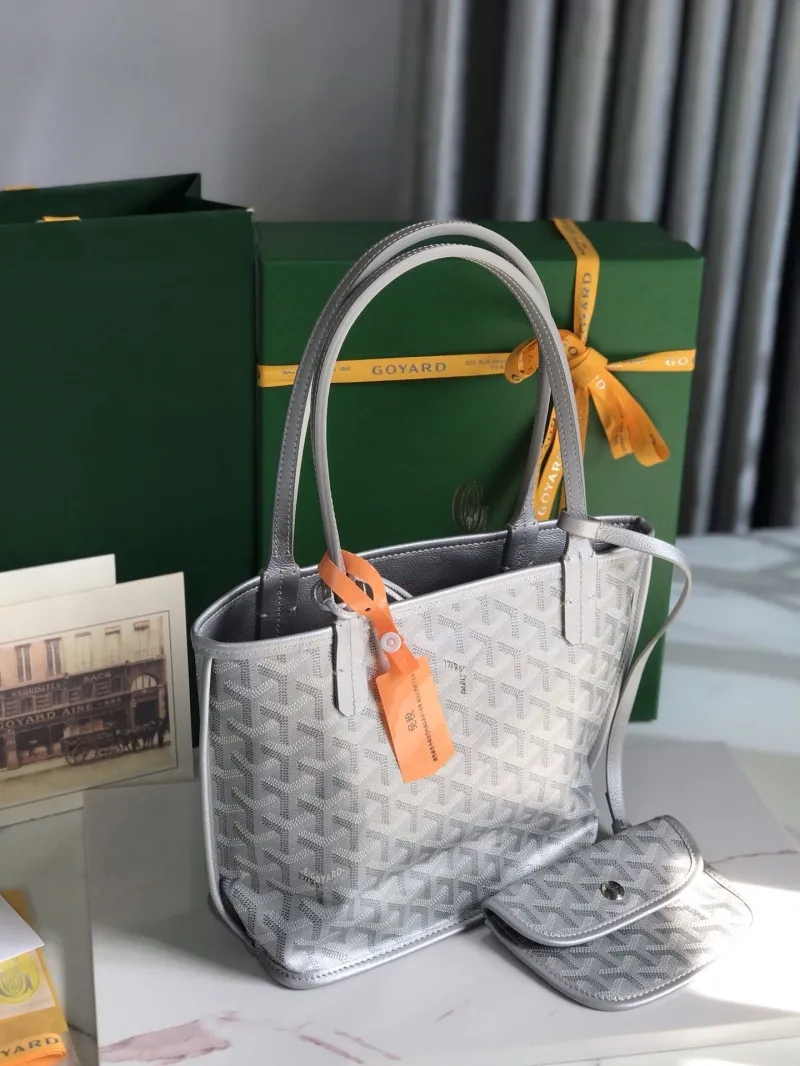 Goyard Silver Tote Shopping Bag - Image 8