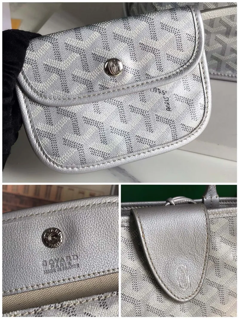 Goyard Silver Tote Shopping Bag - Image 9