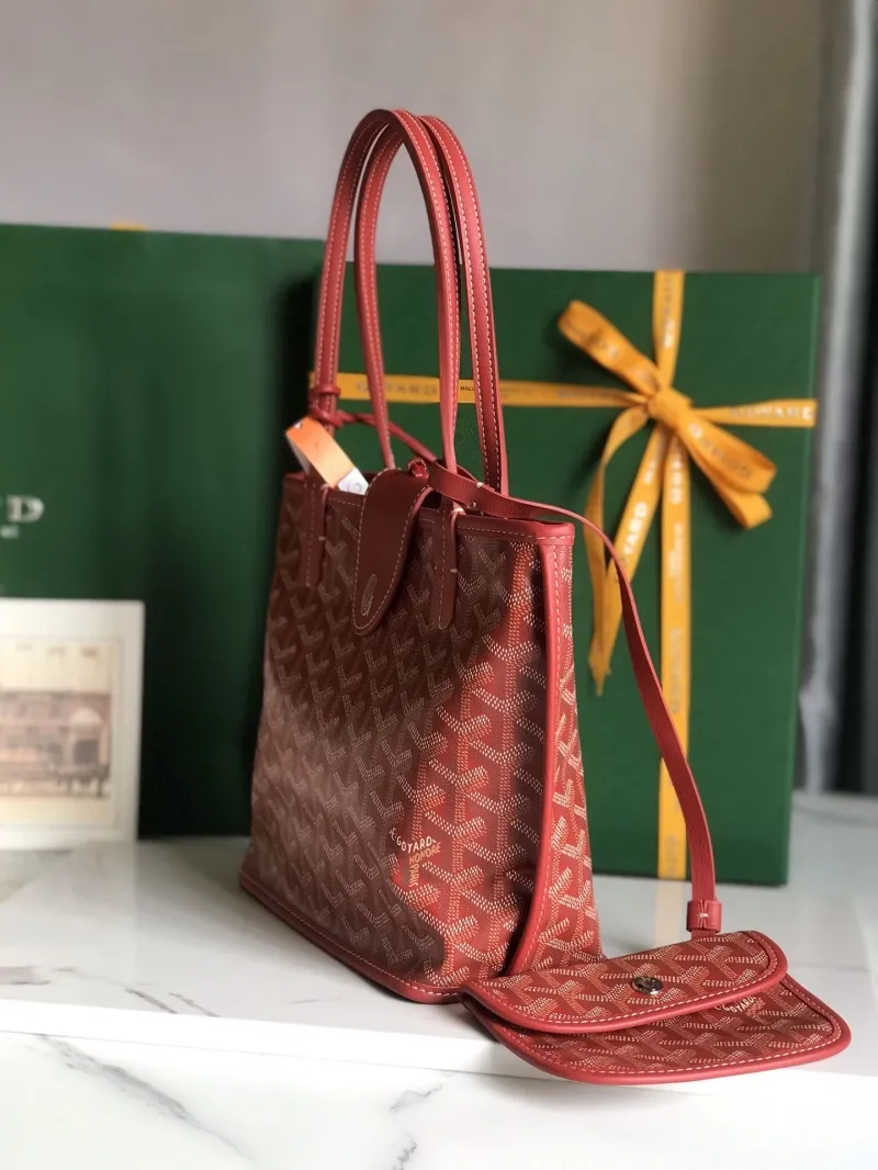 Goyard Red Shopping Tote Bag 205 - Image 3
