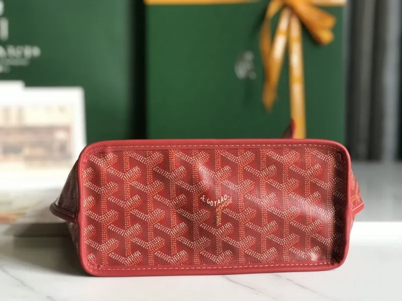 Goyard Red Shopping Tote Bag 205 - Image 4