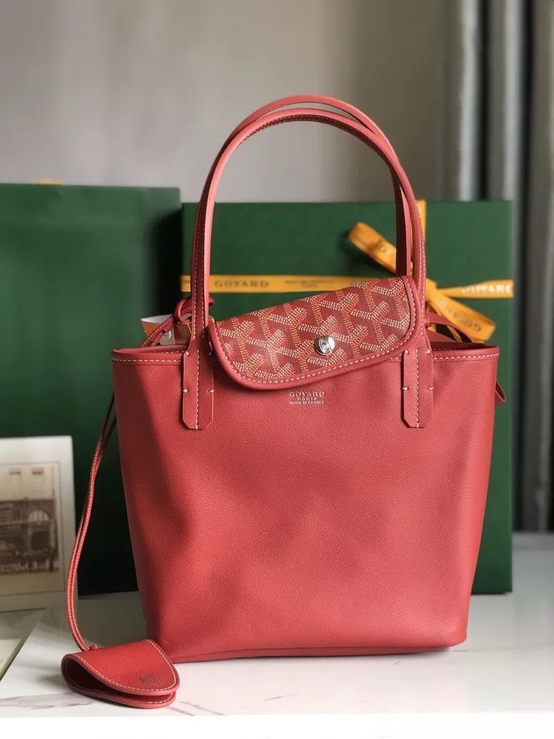 Goyard Red Shopping Tote Bag 205 - Image 7