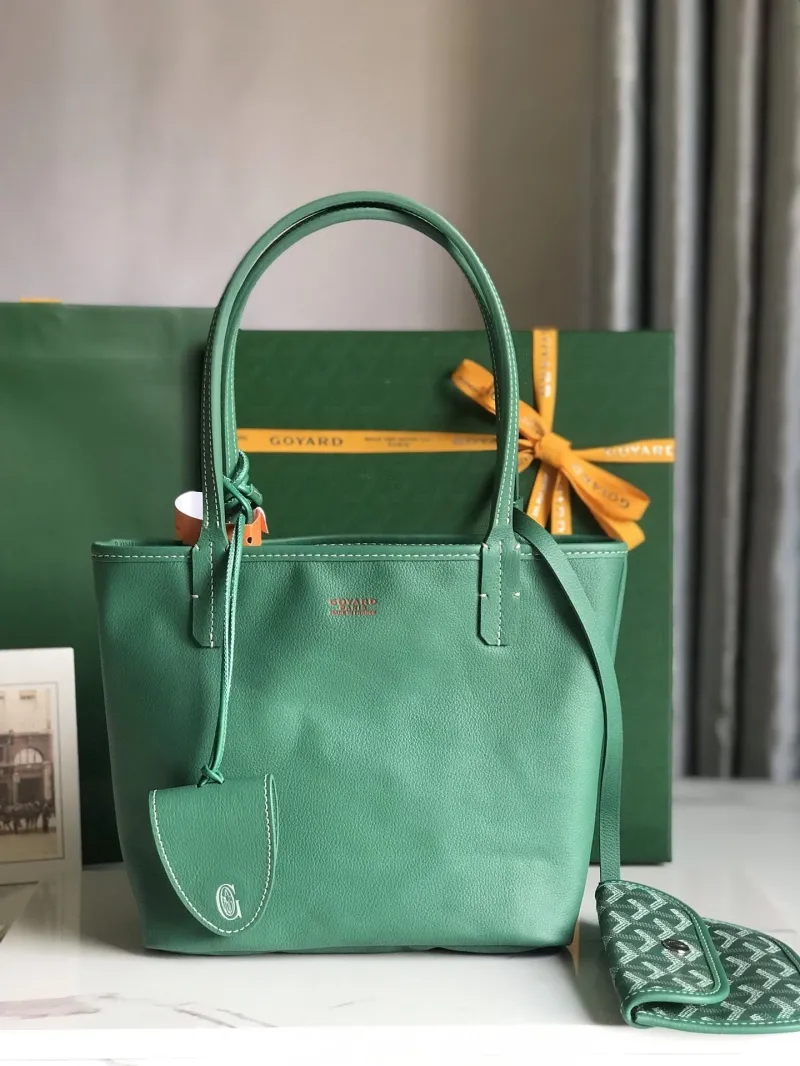 Goyard Green Shopping Tote Bag 207 - Image 8