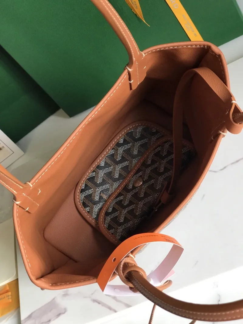 Goyard Black Brown Tote Bag 208 - Image 7