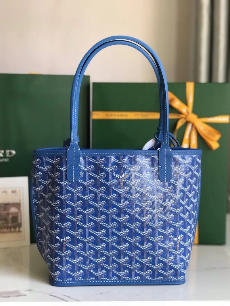 Goyard Blue Shopping Tote Bag - Image 3