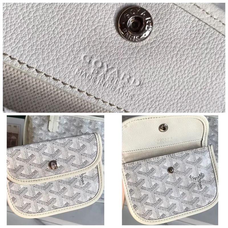 Goyard White Reversible Tote Bag - Image 9
