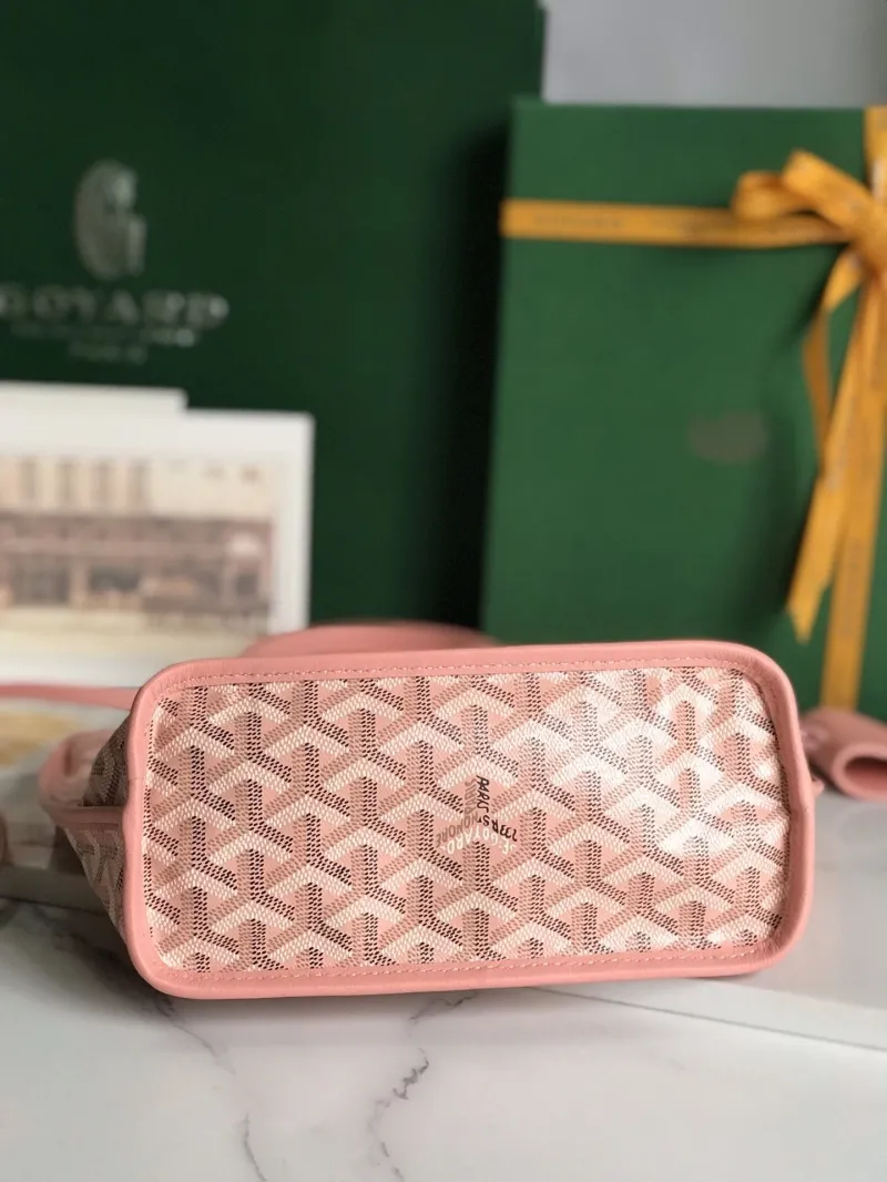 Goyard Pink Shopping Tote Bag 211 with Pouch - Image 4