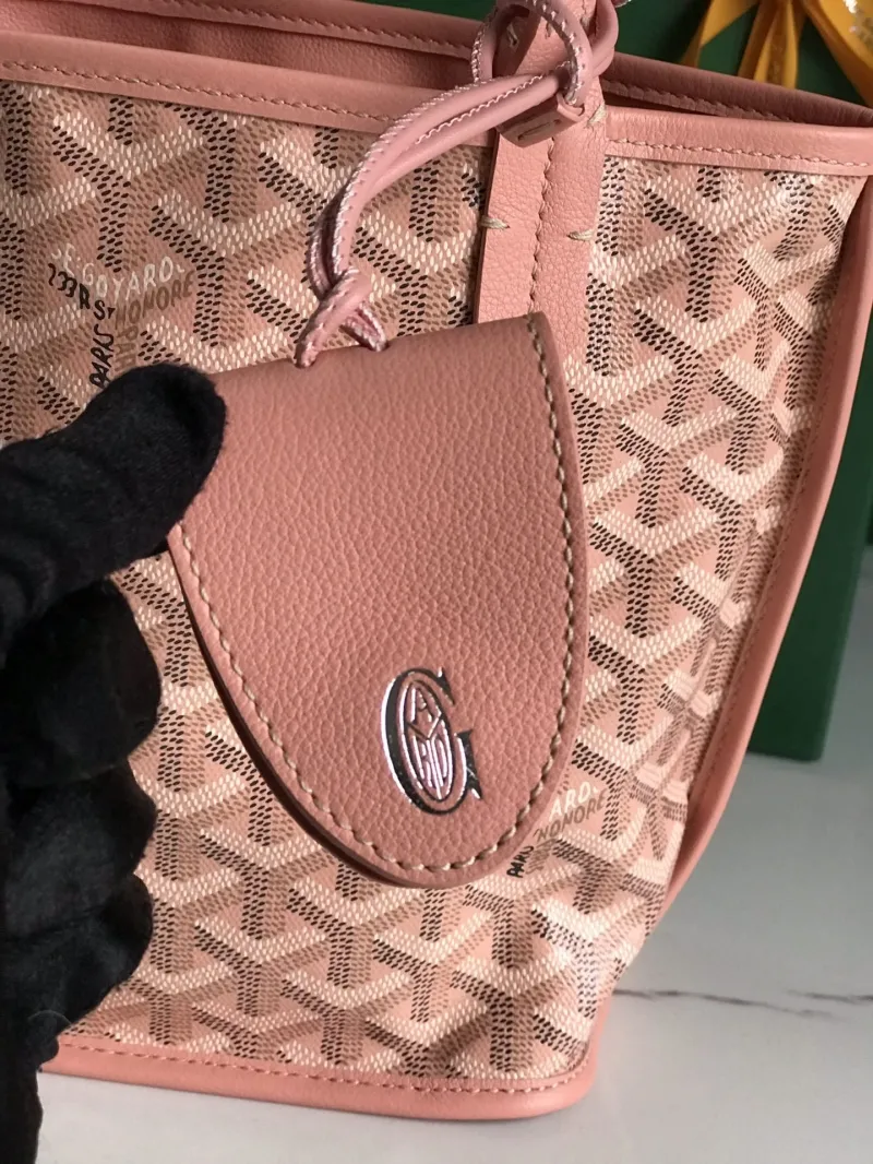 Goyard Pink Shopping Tote Bag 211 with Pouch - Image 5