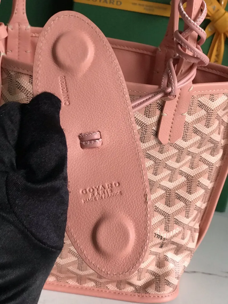 Goyard Pink Shopping Tote Bag 211 with Pouch - Image 6