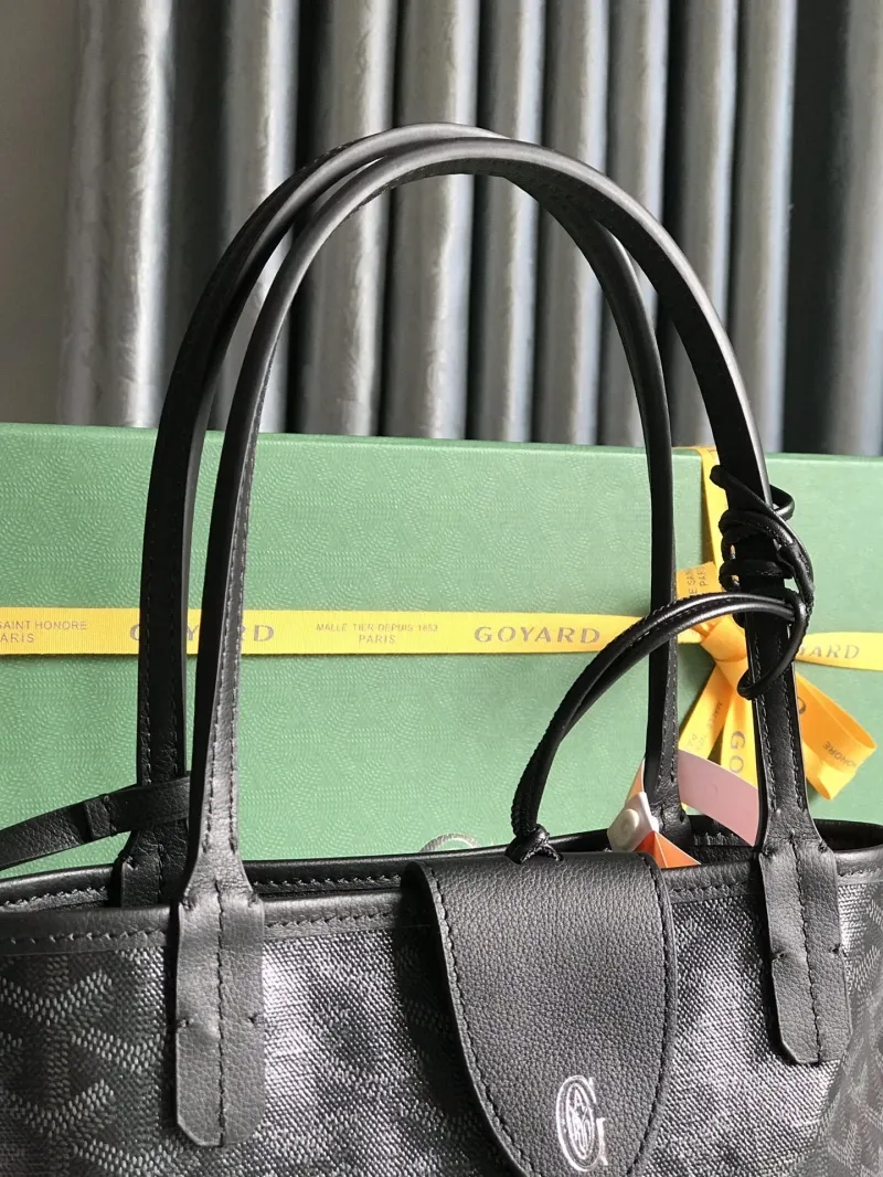 Goyard Black Tote Bag 212 - Image 3