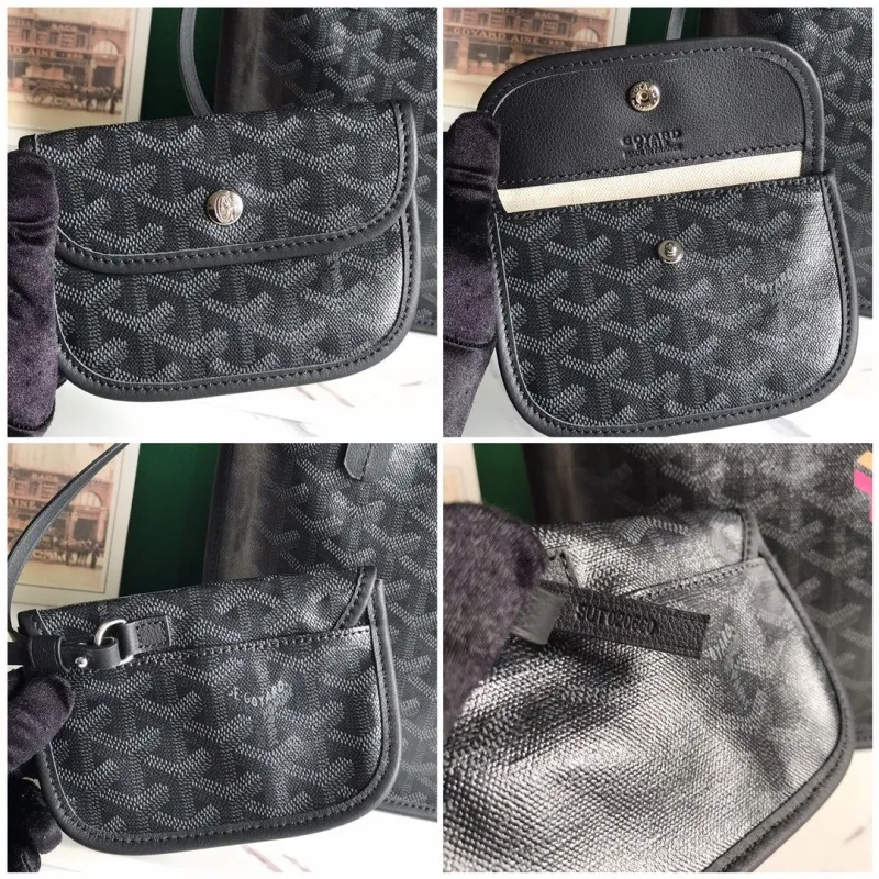 Goyard Black Tote Bag 212 - Image 9