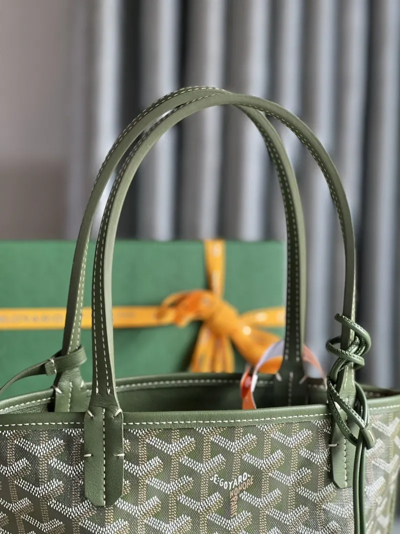 Goyard Olive Green Tote Bag 215 - Image 5