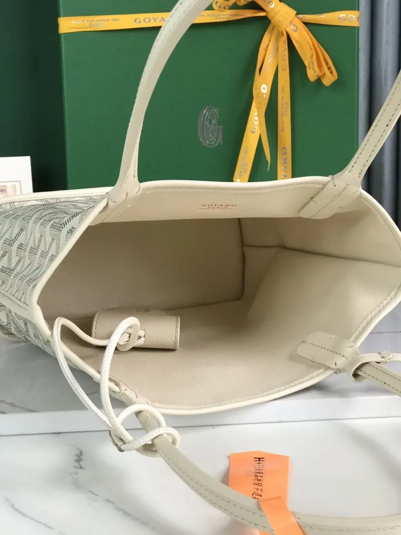 Goyard Cream Shopping Tote Bag 216 - Image 6