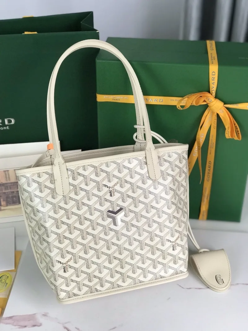Goyard Cream Shopping Tote Bag 216 - Image 8