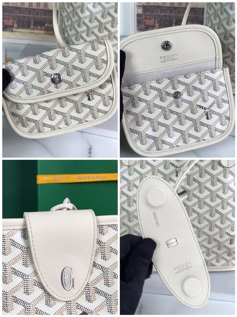 Goyard Cream Shopping Tote Bag 216 - Image 9