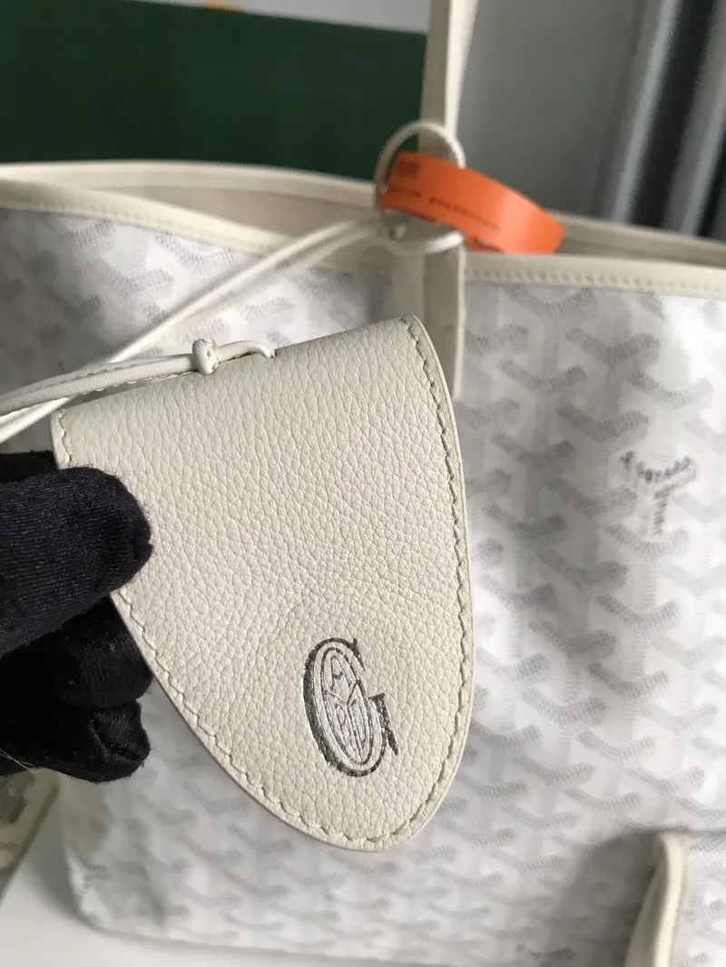 Goyard White Tote Bag 237 - Image 7