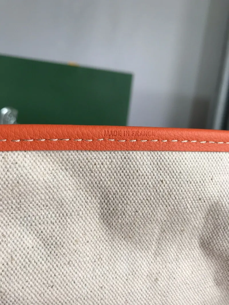 Goyard Orange Tote Bag with Pouch - Image 8