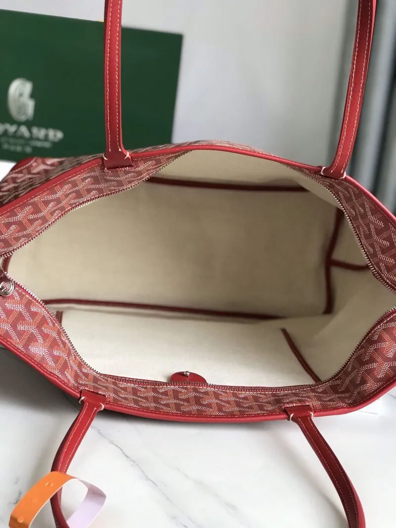 Goyard Red Tote Shopping Bag 248 - Image 6
