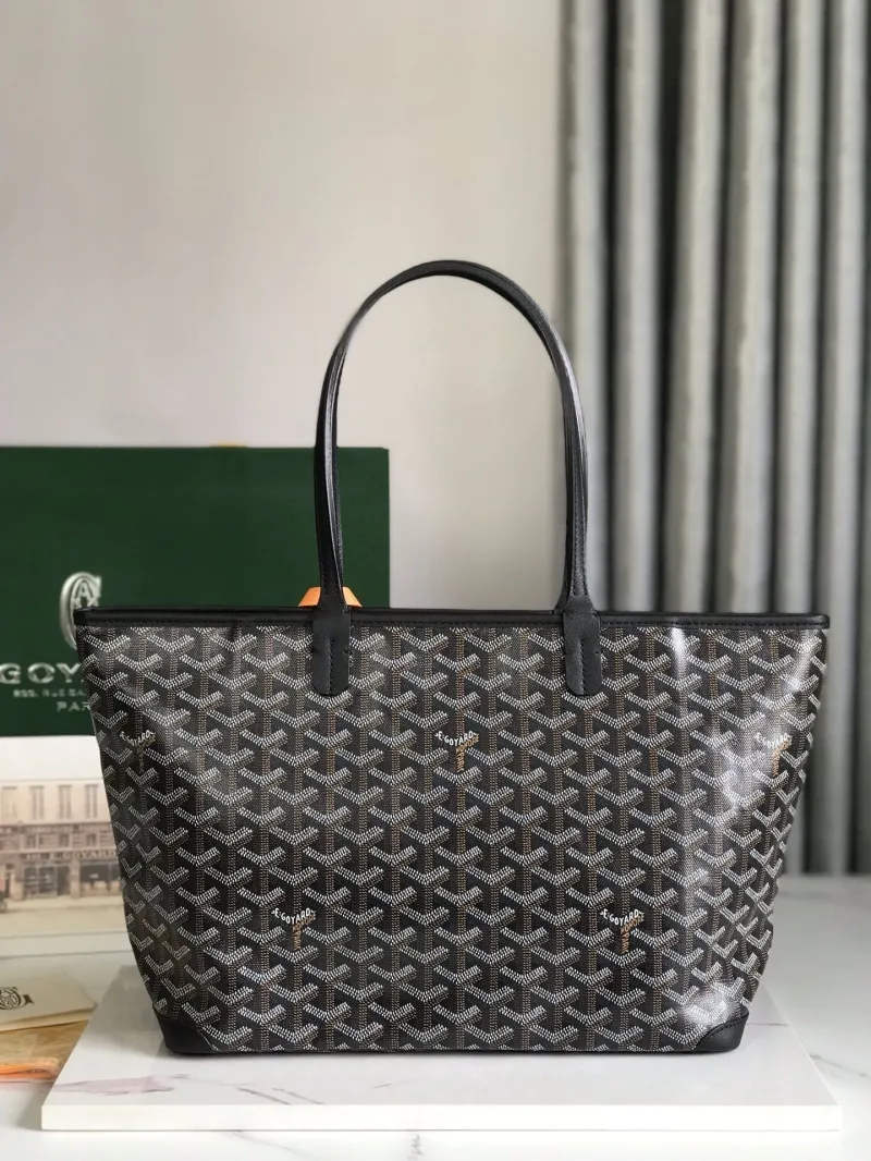 Goyard Black Shopping Tote Bag 256 - Image 3