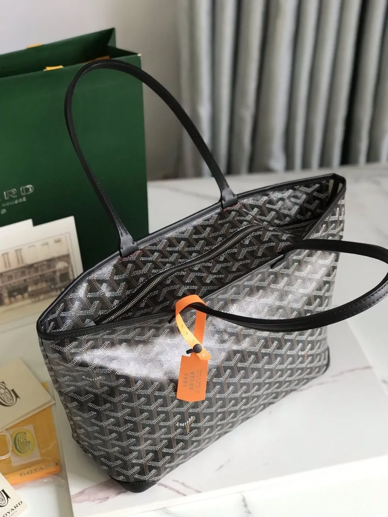Goyard Black Shopping Tote Bag 256 - Image 5