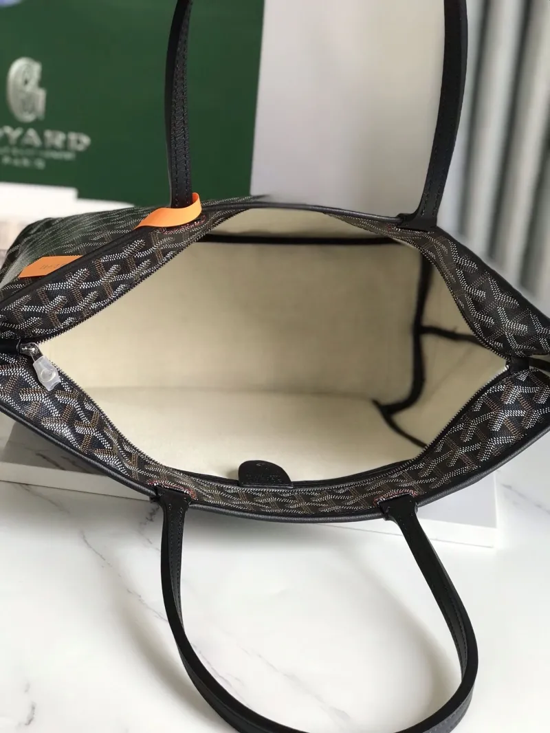 Goyard Black Shopping Tote Bag 256 - Image 7