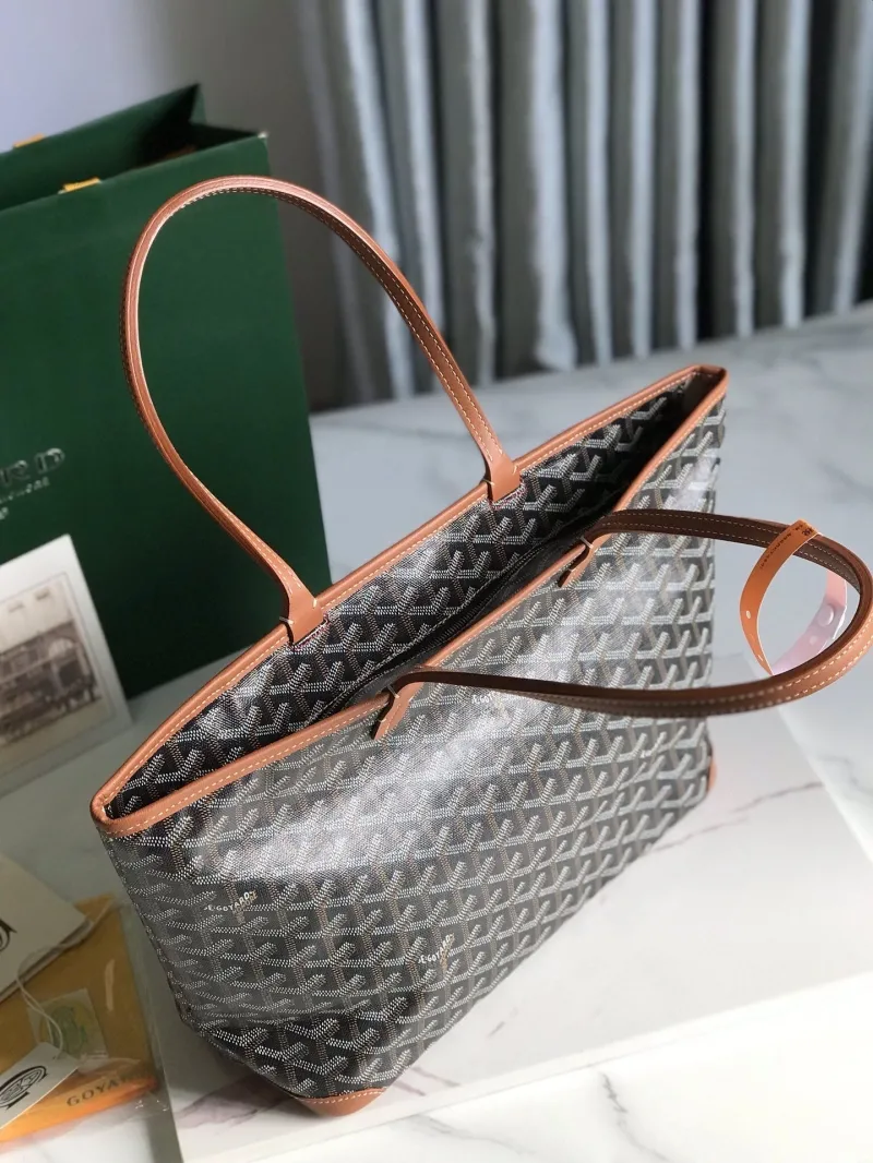Goyard Black Tan Tote Bag 262 - Image 4