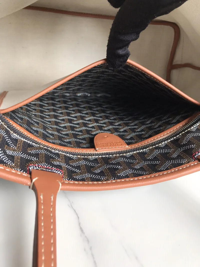 Goyard Black Tan Tote Bag 262 - Image 9